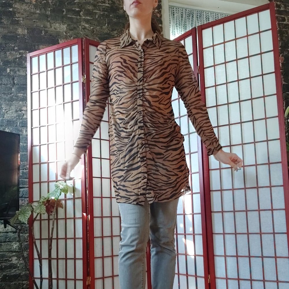 Mesh Tiger Dress